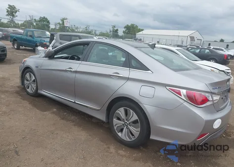 2013 Hyundai Sonata Hybrid Limited z USA, uszkodzony, nr VIN KMHEC4A47DA067518
